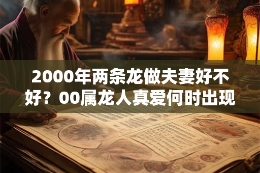 2000年两条龙做夫妻好不好？00属龙人真爱何时出现？