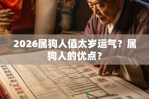 2026属狗人值太岁运气？属狗人的优点？
