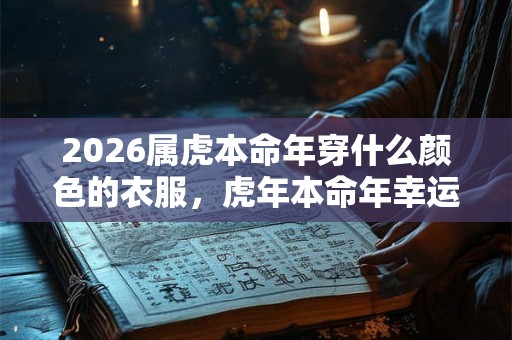2026属虎本命年穿什么颜色的衣服，虎年本命年幸运色