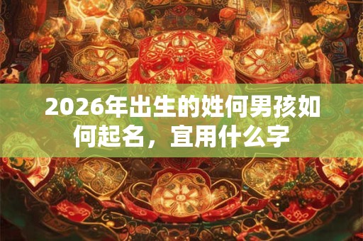 2026年出生的姓何男孩如何起名，宜用什么字