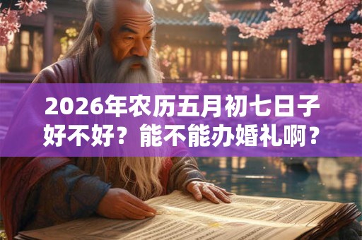 2026年农历五月初七日子好不好？能不能办婚礼啊？