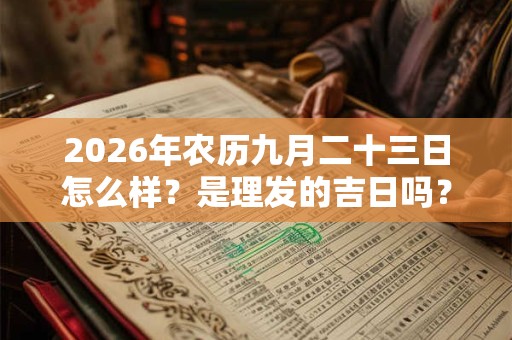 2026年农历九月二十三日怎么样？是理发的吉日吗？