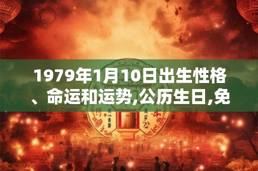 1979年1月10日出生性格、命运和运势,公历生日,免费算命