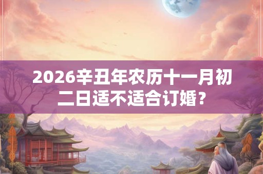 2026辛丑年农历十一月初二日适不适合订婚？