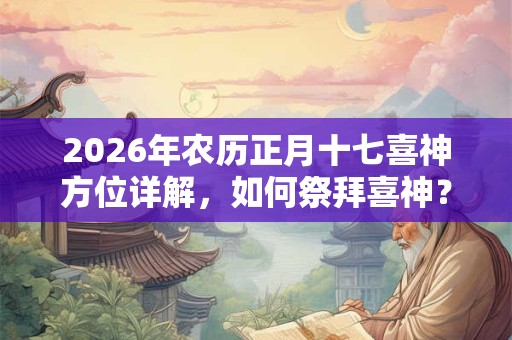 2026年农历正月十七喜神方位详解，如何祭拜喜神？