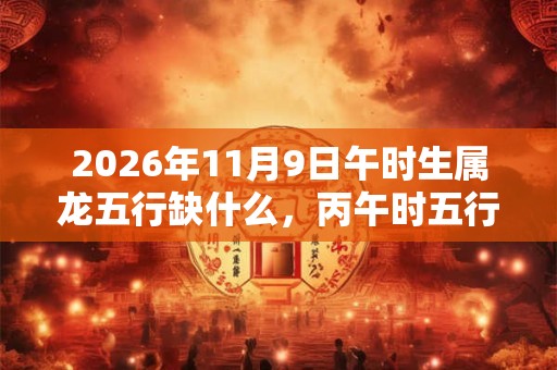 2026年11月9日午时生属龙五行缺什么，丙午时五行缺什么