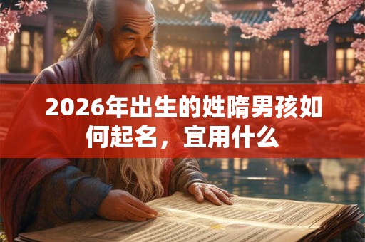 2026年出生的姓隋男孩如何起名，宜用什么