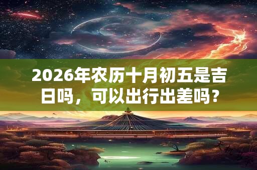 2026年农历十月初五是吉日吗，可以出行出差吗？