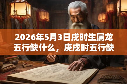 2026年5月3日戌时生属龙五行缺什么，庚戌时五行缺什么
