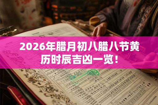 2026年腊月初八腊八节黄历时辰吉凶一览！
