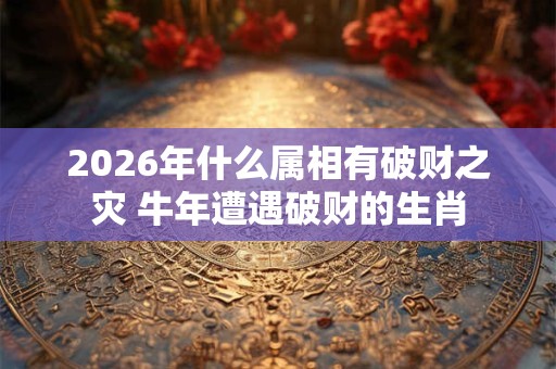 2026年什么属相有破财之灾 牛年遭遇破财的生肖