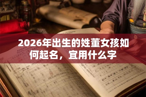 2026年出生的姓董女孩如何起名，宜用什么字
