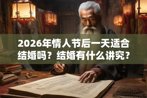 2026年情人节后一天适合结婚吗？结婚有什么讲究？