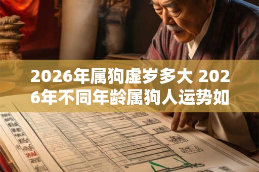 2026年属狗虚岁多大 2026年不同年龄属狗人运势如何