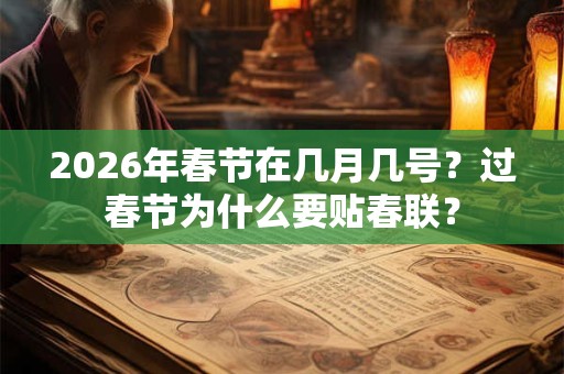 2026年春节在几月几号？过春节为什么要贴春联？