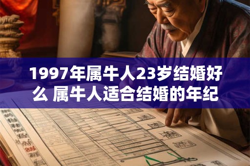 1997年属牛人23岁结婚好么 属牛人适合结婚的年纪