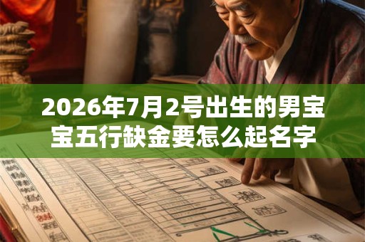 2026年7月2号出生的男宝宝五行缺金要怎么起名字