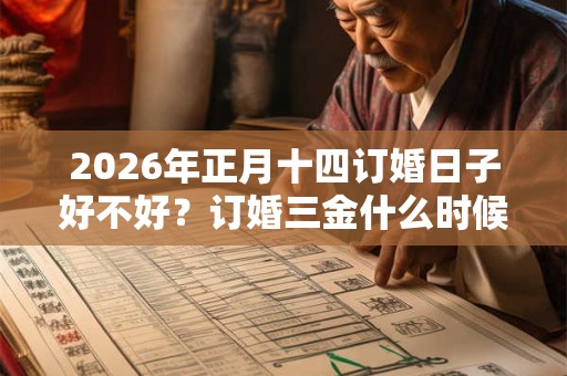 2026年正月十四订婚日子好不好？订婚三金什么时候佩戴？