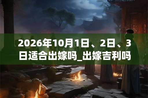 2026年10月1日、2日、3日适合出嫁吗_出嫁吉利吗 2026年10月1日、2日、3日适合出嫁吗_出嫁吉利吗