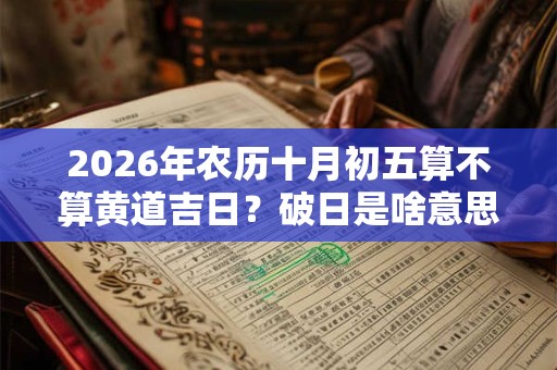 2026年农历十月初五算不算黄道吉日？破日是啥意思
