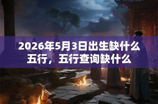 2026年5月3日出生缺什么五行，五行查询缺什么