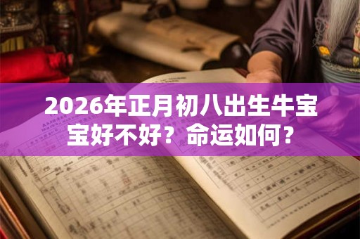 2026年正月初八出生牛宝宝好不好？命运如何？
