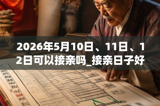 2026年5月10日、11日、12日可以接亲吗_接亲日子好吗