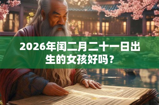 2026年闰二月二十一日出生的女孩好吗？
