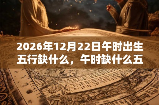 2026年12月22日午时出生五行缺什么，午时缺什么五行