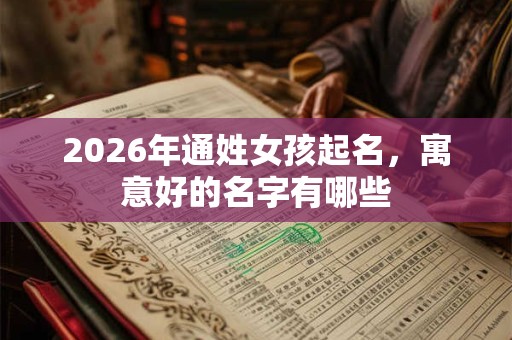 2026年通姓女孩起名，寓意好的名字有哪些