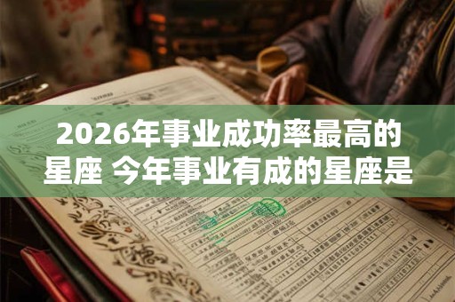 2026年事业成功率最高的星座 今年事业有成的星座是谁