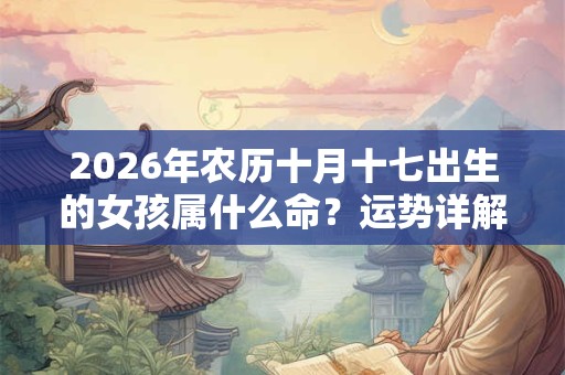 2026年农历十月十七出生的女孩属什么命？运势详解