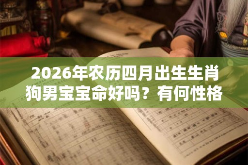 2026年农历四月出生生肖狗男宝宝命好吗？有何性格优点？