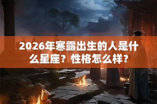 2026年寒露出生的人是什么星座？性格怎么样？