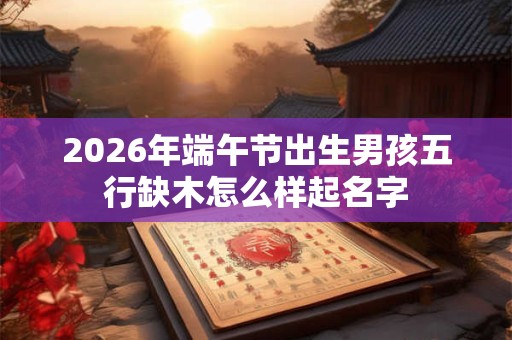 2026年端午节出生男孩五行缺木怎么样起名字