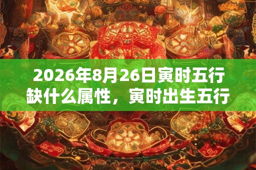 2026年8月26日寅时五行缺什么属性，寅时出生五行缺什么