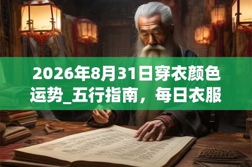2026年8月31日穿衣颜色运势_五行指南，每日衣服颜色幸运色