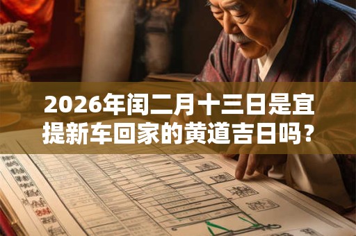 2026年闰二月十三日是宜提新车回家的黄道吉日吗? 2026年闰二月十三日是宜提新车回家的黄道吉日吗?