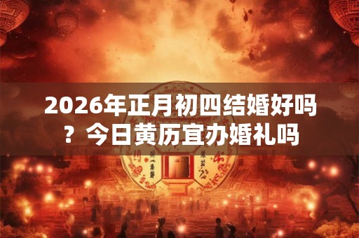 2026年正月初四结婚好吗？今日黄历宜办婚礼吗