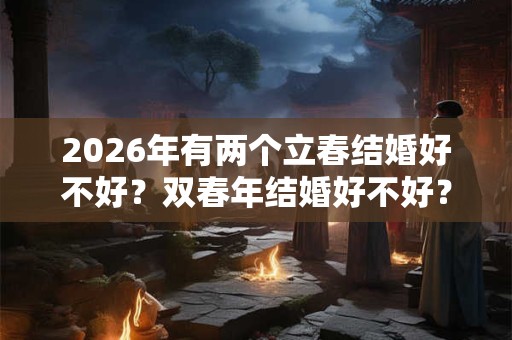 2026年有两个立春结婚好不好？双春年结婚好不好？