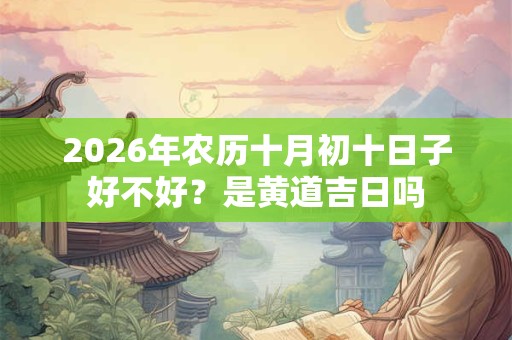 2026年农历十月初十日子好不好？是黄道吉日吗