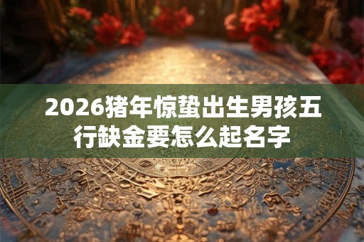 2026猪年惊蛰出生男孩五行缺金要怎么起名字