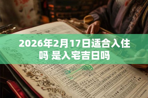 2026年2月17日适合入住吗 是入宅吉日吗