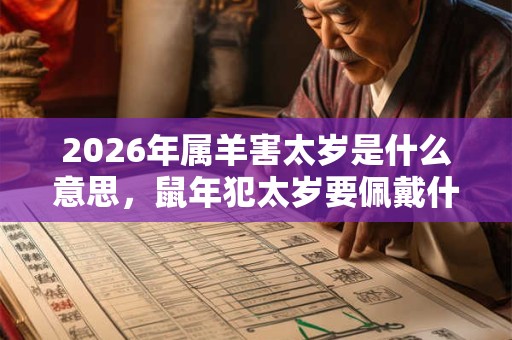 2026年属羊害太岁是什么意思，鼠年犯太岁要佩戴什么
