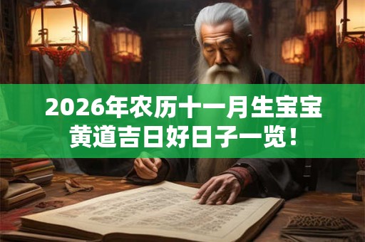 2026年农历十一月生宝宝黄道吉日好日子一览! 2026年农历十一月生宝宝黄道吉日好日子一览!