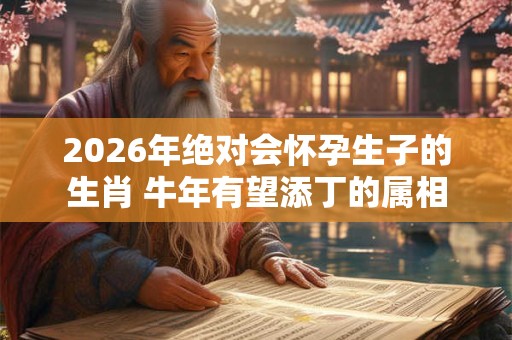 2026年绝对会怀孕生子的生肖 牛年有望添丁的属相