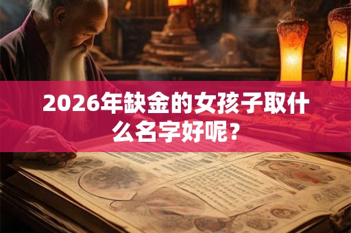 2026年缺金的女孩子取什么名字好呢？