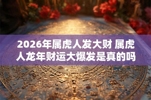 2026年属虎人发大财 属虎人龙年财运大爆发是真的吗