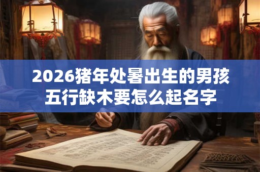 2026猪年处暑出生的男孩五行缺木要怎么起名字