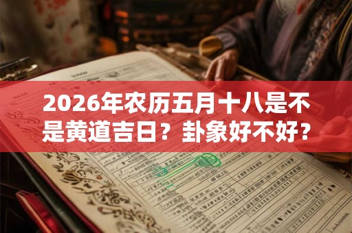 2026年农历五月十八是不是黄道吉日？卦象好不好？
